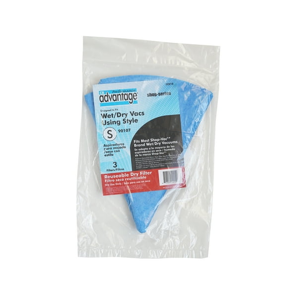 Advantage Wet/Dry Vacuum Replacement Dry Filters