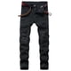 thumbnail image 1 of Pantalones vaqueros rectos de algodón con agujeros rasgados para hombre, pantalones casuales, pantalones vaqueros largos, pantalones para hombre, 1 of 7