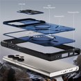 thumbnail image 5 of Military Grade Shockproof Case for Samsung Galaxy S23 Ultra 5G, Built-in N52 Magnetic Ring, Slide Camera Lens Cover, Rugged Heavy Duty Protective Phone Case, 5 of 8