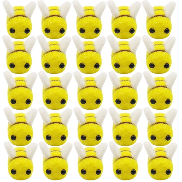 Materiales para manualidades TIHOOD Bolas de fieltro de lana Abeja x20