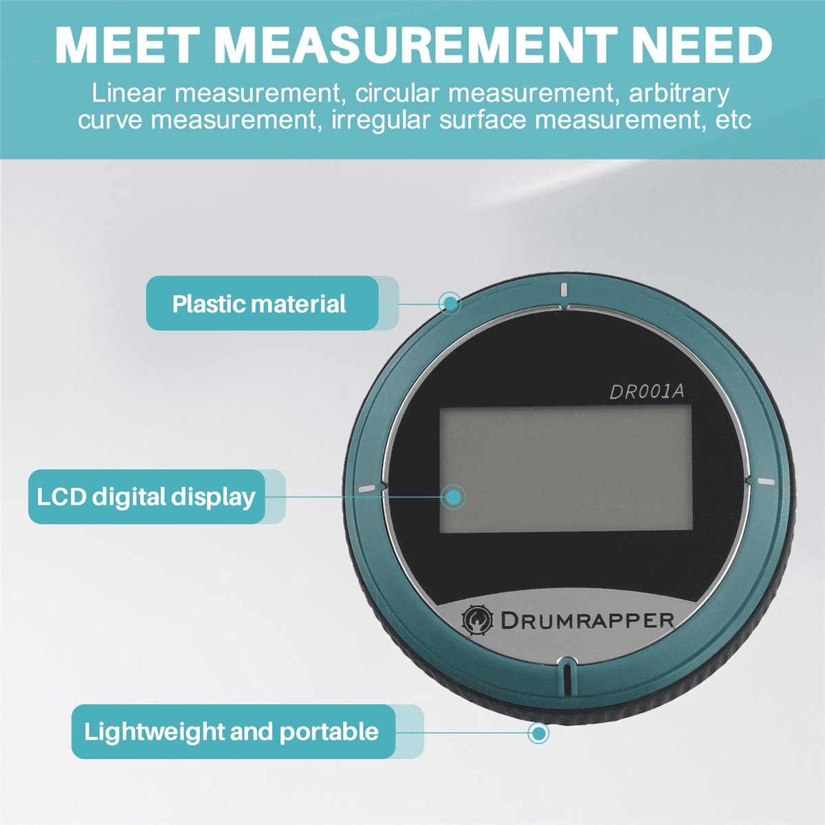 LCD Digital Meter Electronic Tape Measure Digital Mesuring Curve Irregular Object Digital Tape Measure Electronic Ruler