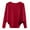 Red, variant on Lilgiuy Women's Long Sleeves Round Neck Loose Pullover Tops Blouse Knitted Sweater,Black,One Size 2022 Fall Winter