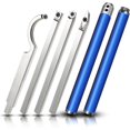 thumbnail image 3 of TFixol Carbide Tipped Wood Lathe Turning Tools Set, Latest Lathe Rougher Finisher Swan Neck Hollowing Tools and Interchangeable Aluminum Alloy Grip Handle with Diamond Round Square Carbide Inserts, 3 of 7