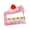 cake, variant on Compact Cartoon Hamburger Keychain Clip Compact Safety Carabiner for Travel Backpacks Luggage And Outdoor Equipment