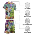 thumbnail image 3 of Kids Rick And Morty Athletic T-Shirt And Mesh Shorts Outfit Set Mesh Clothing Set for Boys, 3 of 7