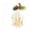 White, variant on Eolstice Mini Christmas Tree Ornaments, LED Lighted Hanging Decorations With Red Berries, Xmas Holiday Ornaments For Home Indoor Party Decoration