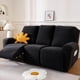 thumbnail image 1 of Nvzi Funda de sofá elástica de jacquard con diseño de rombos, funda para sillón reclinable, fácil de instalar, lavable, protector de sofá de 3 plazas (negro), 1 of 4