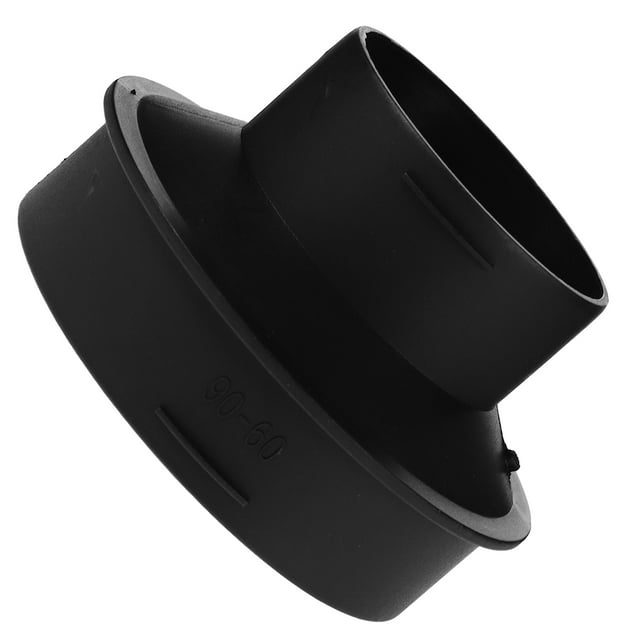 OUNONA Plastic Reducer Attachment Heater Duct Adapter Black with Adjustable Connection 1Set