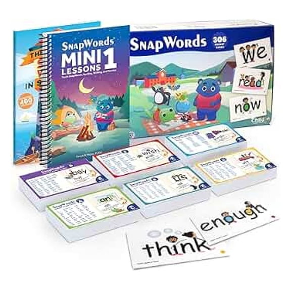 Child1st | 306 SnapWords Pocket Cards | Multisensory | ESL | ELL | Kinesthetic Flash Cards