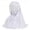 White, variant on Baberdicy Head Wraps for Women's Hair Silk Fashion Breathable Headscarf Muslim Flower Hat Ice Turban Summer Tassel Accessory Headwraps Beige