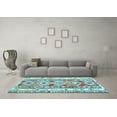 thumbnail image 3 of Ahgly Company Indoor Rectangle Oriental Light Blue Traditional Area Rugs, 2' x 5', 3 of 4
