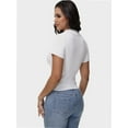 thumbnail image 2 of Women's Summer Short Sleeve Shirt V-Neck Collar Pullover Tops Lightweight Knit Polo Shirt, 2 of 4