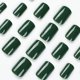 thumbnail image 5 of Uñas postizas acrílicas XCREANDO tamaño mediano, forma cuadrada, verde oscuro, 24 piezas, 5 of 8