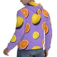 thumbnail image 3 of Bingfone Yellow Lemon And Orange Men'S Drawstring Hoodie Long Sleeve Pocket Sweatshirts-Xx-Large, 3 of 9