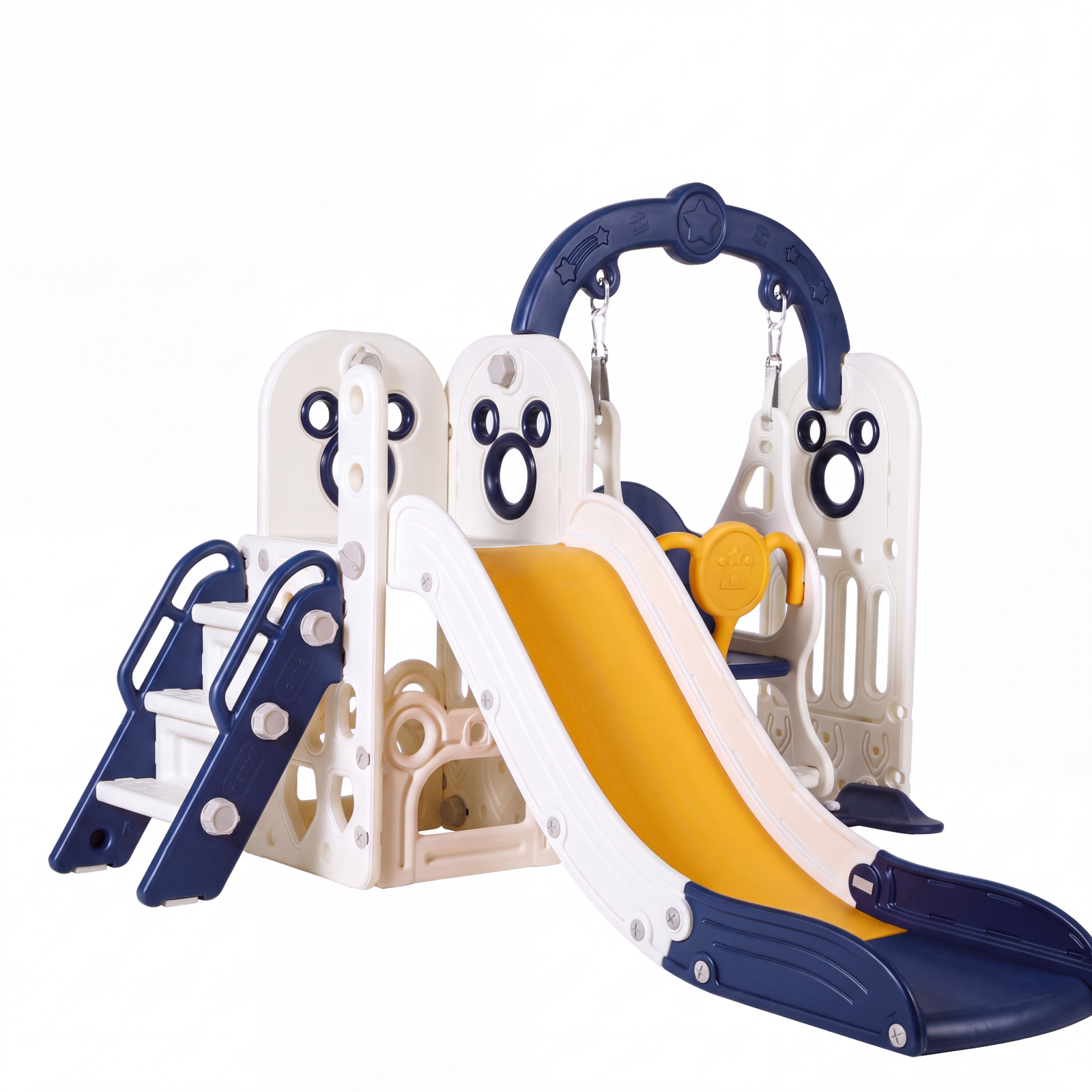 Arlopu Kids Slide and Swing Set Playset photo 8