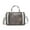 Charcoal Gray, variant on Vegan Leather Satchel Bags for Women, Crocodile-Embossed Purse Handbag by Mia K. Brown