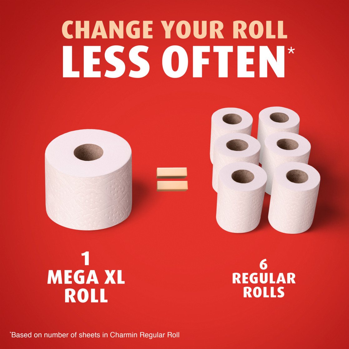 Charmin Ultra Strong Toilet Paper, 16 Mega XL Rolls, 330 Sheets photo 4