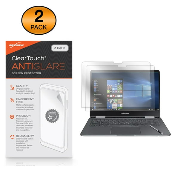 Samsung Notebook 9 Pro 15 (NP940X5M) Screen Protector, BoxWave [ClearTouch Anti-Glare (2-Pack)] Anti-Fingerprint Matte Film Skin for Samsung Notebook 9 Pro 15 (NP940X5M)