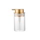 thumbnail image 1 of Dispensador de jabón de vidrio transparente con bomba de plástico dorado, dispensador de jabón de baño recargable for jabón de manos, jabón for platos, jabones líquidos y cocina, 1 of 3