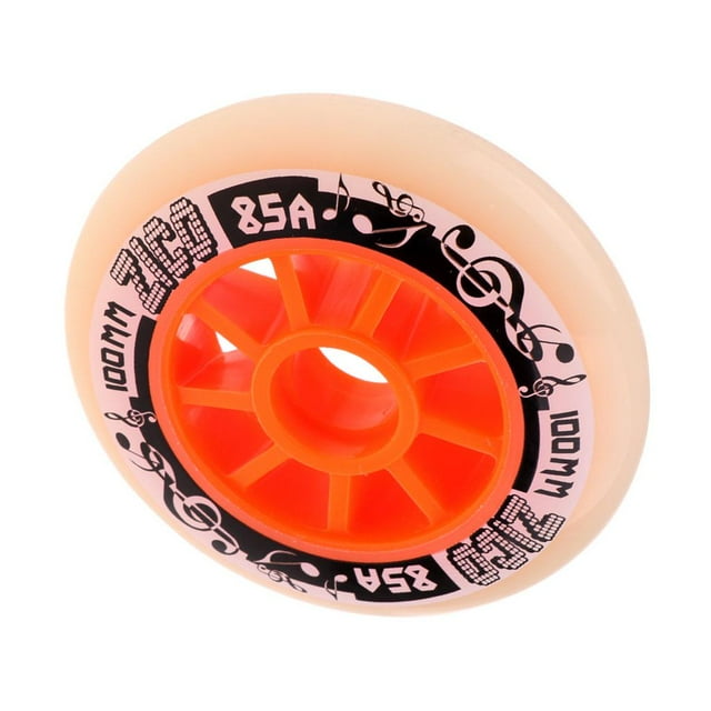 Roues de Remplacement pour Patins à Roues Alignées en PU d'Extérieur - 4 Couleurs Orange