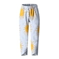 thumbnail image 5 of Pantalones de Mujer Traje Verano Cómodo de Moda Impreso Pantalones Recortados, Pantalones Elásticos Casuales, 5 of 5