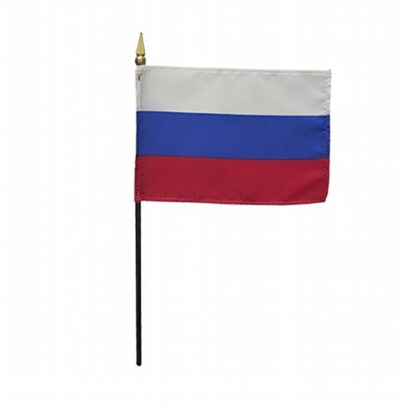Annin Flagmakers 199030 4 x 6 in. Eb Russia Mounted, Pack Of 12