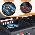 thumbnail image 5 of SIXDAY Dual Fuel Charcoal and Propane Grill Combo with Dual Lids, 12000 BTU Outdoor BBQ Grill with 2 Side Shelves for Backyard Cooking, 5 of 8
