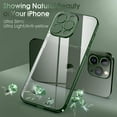 thumbnail image 6 of Crystal Clear Case for iPhone 13 Pro Max, [Not Yellowing] [Military Grade Drop Tested] Shockproof Protective Phone Case Soft Silicone Slim Cover with Camera Protection, 6.7 inch, Dark Green, 6 of 17