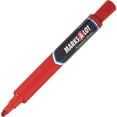thumbnail image 2 of Avery Marks-A-Lot Permanent Marker Regular Desk Style - Chisel Point - Set of 6, Red, 2 of 3