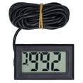 thumbnail image 1 of Digital Hygrometer,, -50-110 Degrees Celsius  LCD Display Impact Resistance Digital Temperature Meter,  For Garden For Greenhouse For Smart Home For Humidors Black, 1 of 8