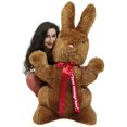 thumbnail image 5 of Personalized Giant Stuffed Brown Bunny 42 Inch Soft American Made Plush Rabbit Made in USA America, 5 of 5