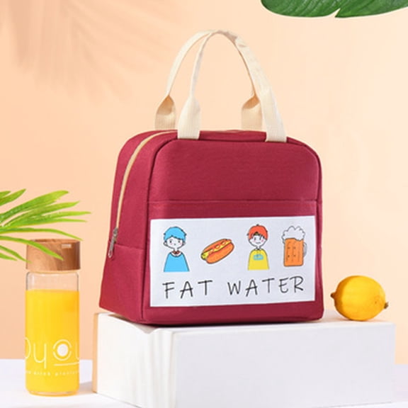 Clearance Lunch Bag under $5 FashionCartoon Lightweight Lunch Bag Insulated Bag Foldable Waterproof Thermal Bag