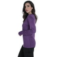 thumbnail image 2 of Just Love Womens Underscrub Silky Long Sleeve T-Shirt Plain Undershirt Tee (Eggplant, 3X), 2 of 3