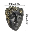 thumbnail image 3 of Rirozkan Resin Face Planter, Wall Mounted Head Shaped Flower Pot for Outdoor Garden Landscape Patio Living Plants Decor, 3 of 8