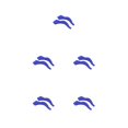 thumbnail image 1 of Qarigey Paquete de 10 soportes para gafas, puntas de sien, retenedor de manga, varios colores, azul azul 5piezas, 1 of 6