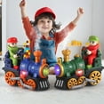 thumbnail image 5 of Classic Retro Children's Train Toy Battery Powered Educational with Music Melodies and Dynamic Light Effects for Toddlers, 5 of 5