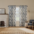 thumbnail image 5 of No. 918 Keaton Geometric Watercolor Room Darkening Rod Pocket Curtain Panel, 54"W X 84"L, Gray, 5 of 7
