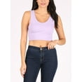 thumbnail image 5 of FashionMille Women Casual V Neck Ribbed Knit Sleeveless Cami Crop Tank Top, 5 of 5