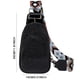 thumbnail image 4 of Paquete de pecho para mujer, riñonera informal, bolso de hombro de cuero PU (negro), 4 of 4