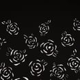 thumbnail image 3 of Zelouf Rose Single Border Lasercut Scuba  , Sewing, DIY, Crafts Fabric by the Yard, Black, 7 Yard, 3 of 6