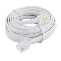 10Ft Telephone Male to Male RJ11 6P4C to RJ11 Connector Plug Adapter Extension Cable Phone Wire