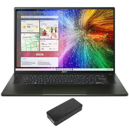 Acer Swift Edge SFA16 Home/Entertainment Laptop (AMD Ryzen 7 6800U 8-Core, 16.0in 60 Hz 4K (3840x2400), AMD Radeon, 16GB LPDDR5 6400MHz RAM, Win 11 Home) with DV4K Dock