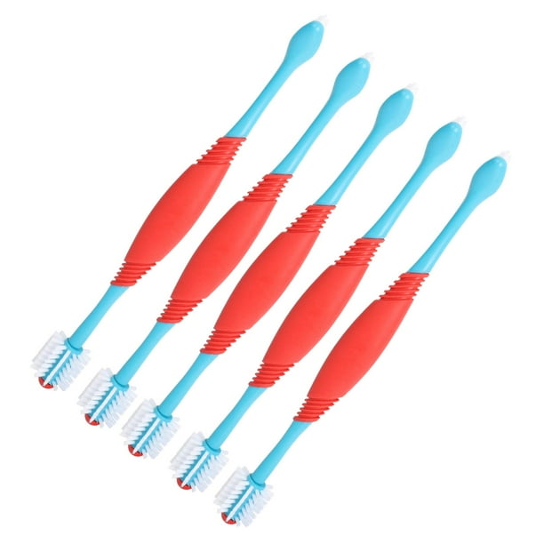 5 Pieces Dog Toothbrush Pet Toothbrush Dual Headed for Small to Large