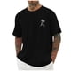 thumbnail image 2 of Ceisia Men's Casual Crew Neck T-Shirt with Palm Tree Print Breathable Stretch Short Sleeve Tee Gift, 2 of 6