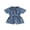 Blue, variant on BemeyourBBs Toddler Baby Girls Jumpsuit Overalls Denim Romper Western Baby Cowgirl Outfit Shorts Sleeve Button-Down Pockets Jeans Playsuit Summer Clothes