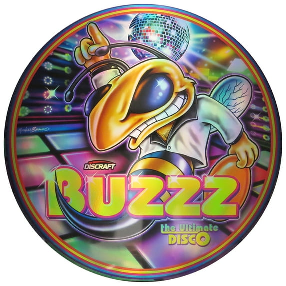 Discraft Full Foil Plain Prism SuperColor Disco ESP Buzzz Midrange Golf Disc - 175-176g