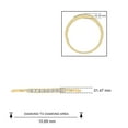 thumbnail image 5 of Cali Trove 10 KT Yellow Gold 1/20 TDW Round White Diamond Wedding Band Ring for Women, 5 of 7