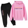 thumbnail image 2 of Trapstar Ensembles de Chandails à Capuchon pour Enfants Manches Longues Chandails Graphiques pour Garçons Filles Chandails Amples de Rue Trapstar Chandails + Pantalons de Survêtement Ensemble de 2 Chandails Classiques (Rose, 130), 2 of 4