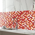 thumbnail image 4 of simhoa PVC Waterproof Mosaic Wall Sticker Decal Home Wall Tile Decor 500x20cm 01 001, 4 of 8