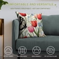 thumbnail image 4 of Pioneer Flower And Butterfly Pillow Covers,Pioneer Flower And Butterfly Throw Pillow Covers 18"×18" ,Living Room Sofa Couch Pillow Covers,Decorative Pillow Covers, 4 of 7